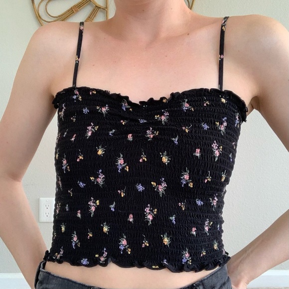 Floral Print Smocked Cami - Picture 4 of 5